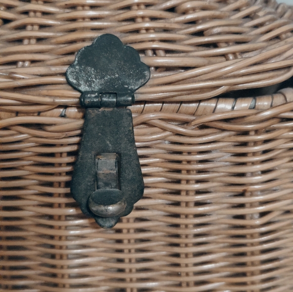 50s epic Monkey wicker purse by Simon authentic vintage RARE 1950s mid century - Picture 13 of 14